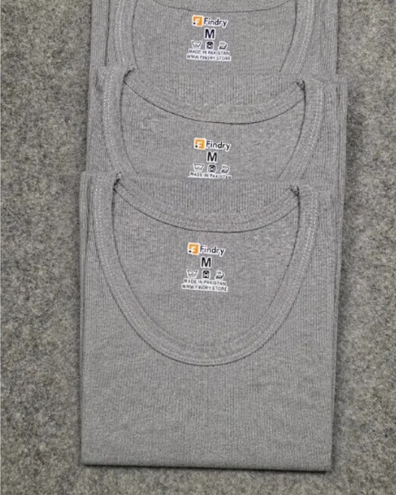 Pack of Three Grey Men's Tank Tops